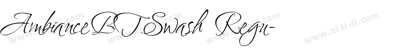 AmbianceBTSwash Regu字体转换